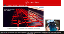 Desktop Screenshot of creaemotions.com